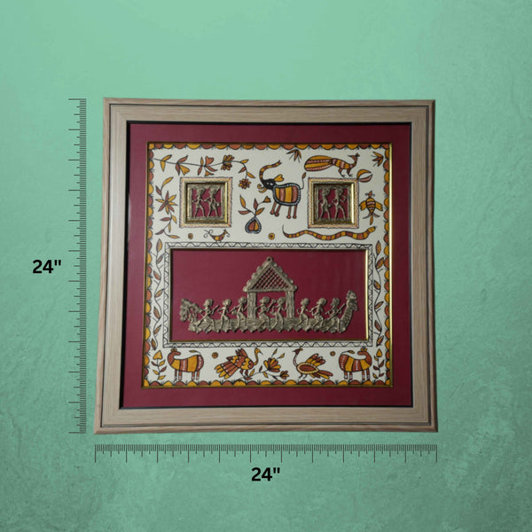 MULTIPLE DHOKRA WITH SOHRAI PAINTING