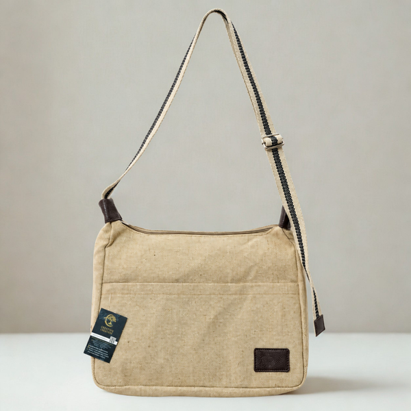 Jute Sling Bag/ Crossbody Messenger Bag