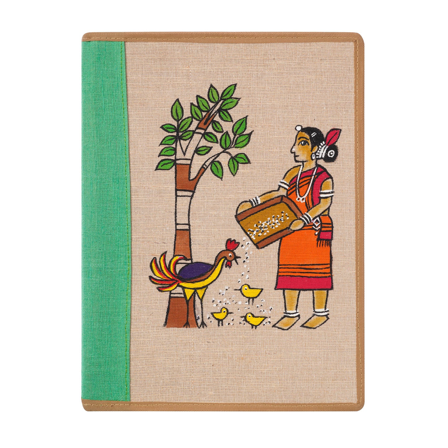 Jute File Folder With Sohrai Painting | CTFF0005