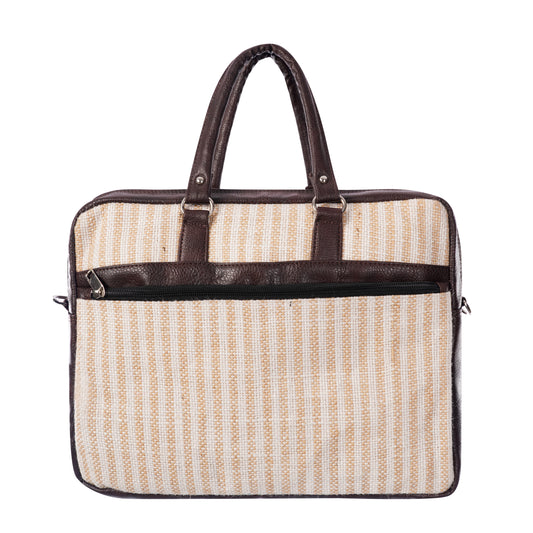 Handmade Designer Premium Jute Laptop Bag | CTLB0004