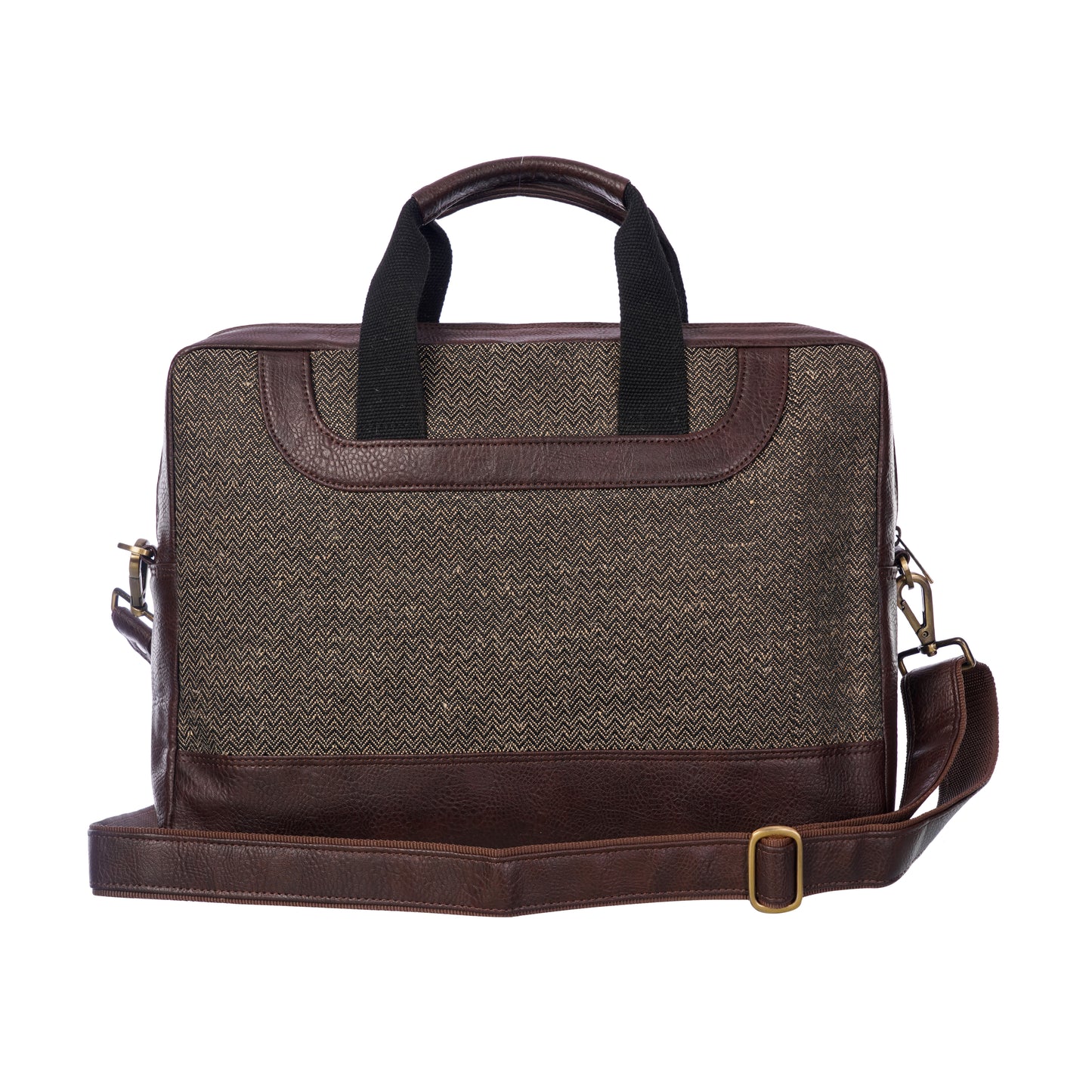 Handmade Designer Premium Jute Laptop Bag with antique fitting | CTLB0001