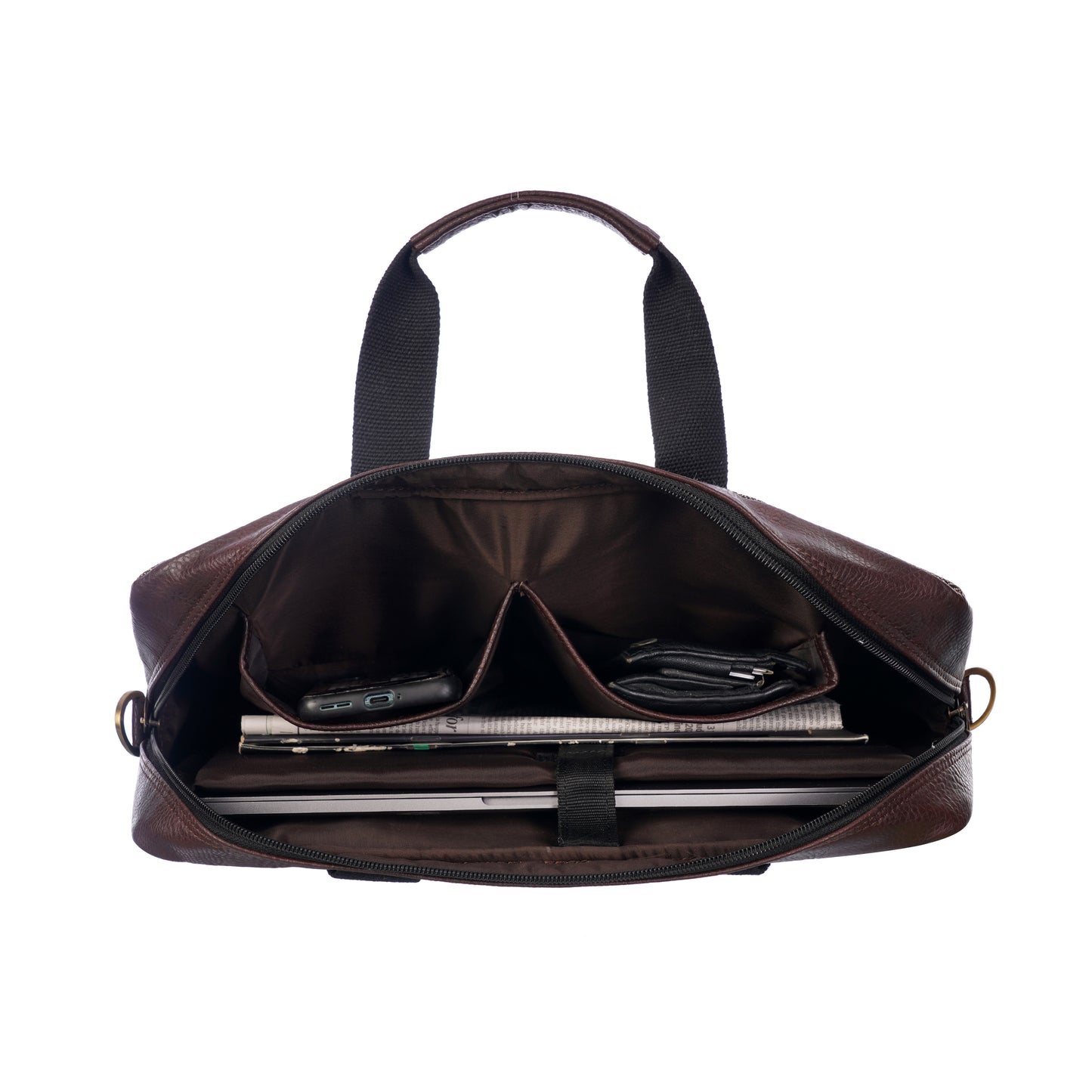 Handmade Designer Premium Jute Laptop Bag with antique fitting | CTLB0001