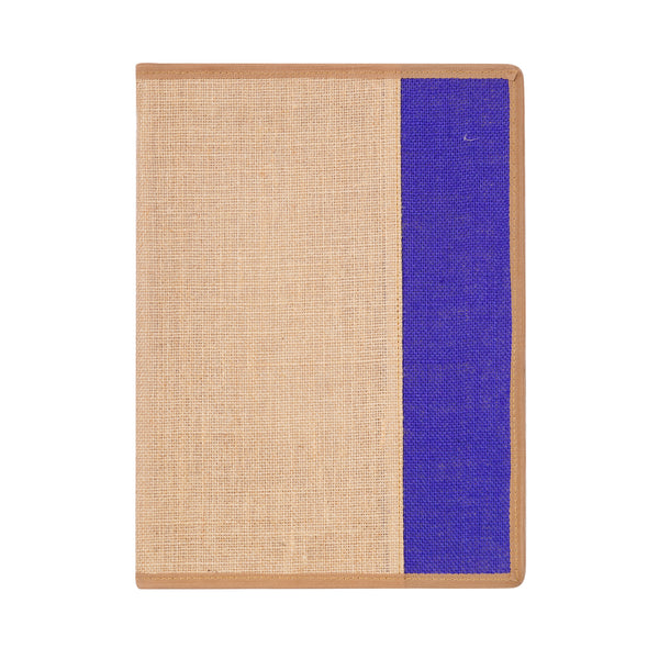 Jute File Folder Natural Blue