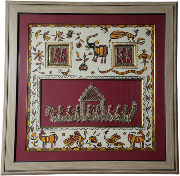 MULTIPLE DHOKRA WITH SOHRAI PAINTING