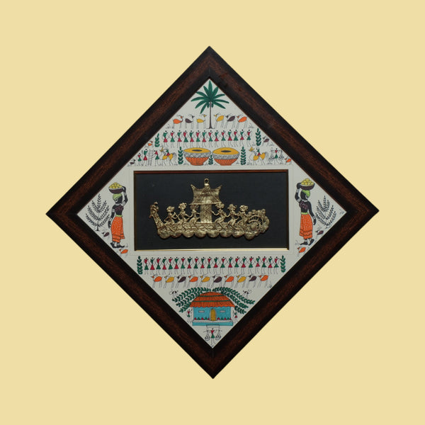 DHOKRA LONG BOOT WITH WARLI PAINTING