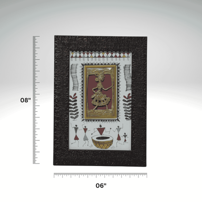 DHOKRA 01 FGR JALI FRAME WITH WARLI PRINT