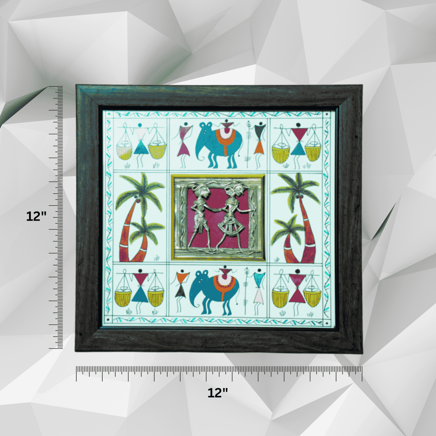 DHOKRA 2 FGR JALI WITH WARLI PAINTING