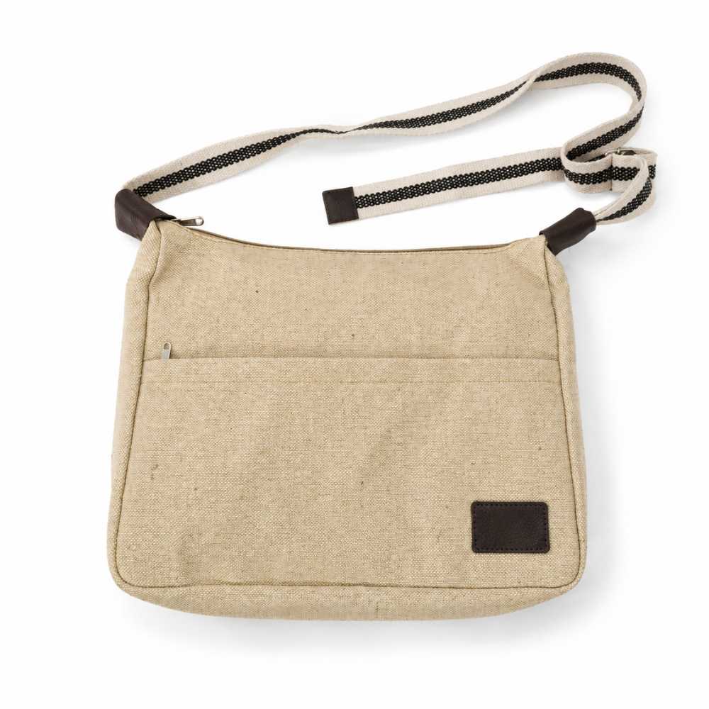 Jute Sling Bag/ Crossbody Messenger Bag