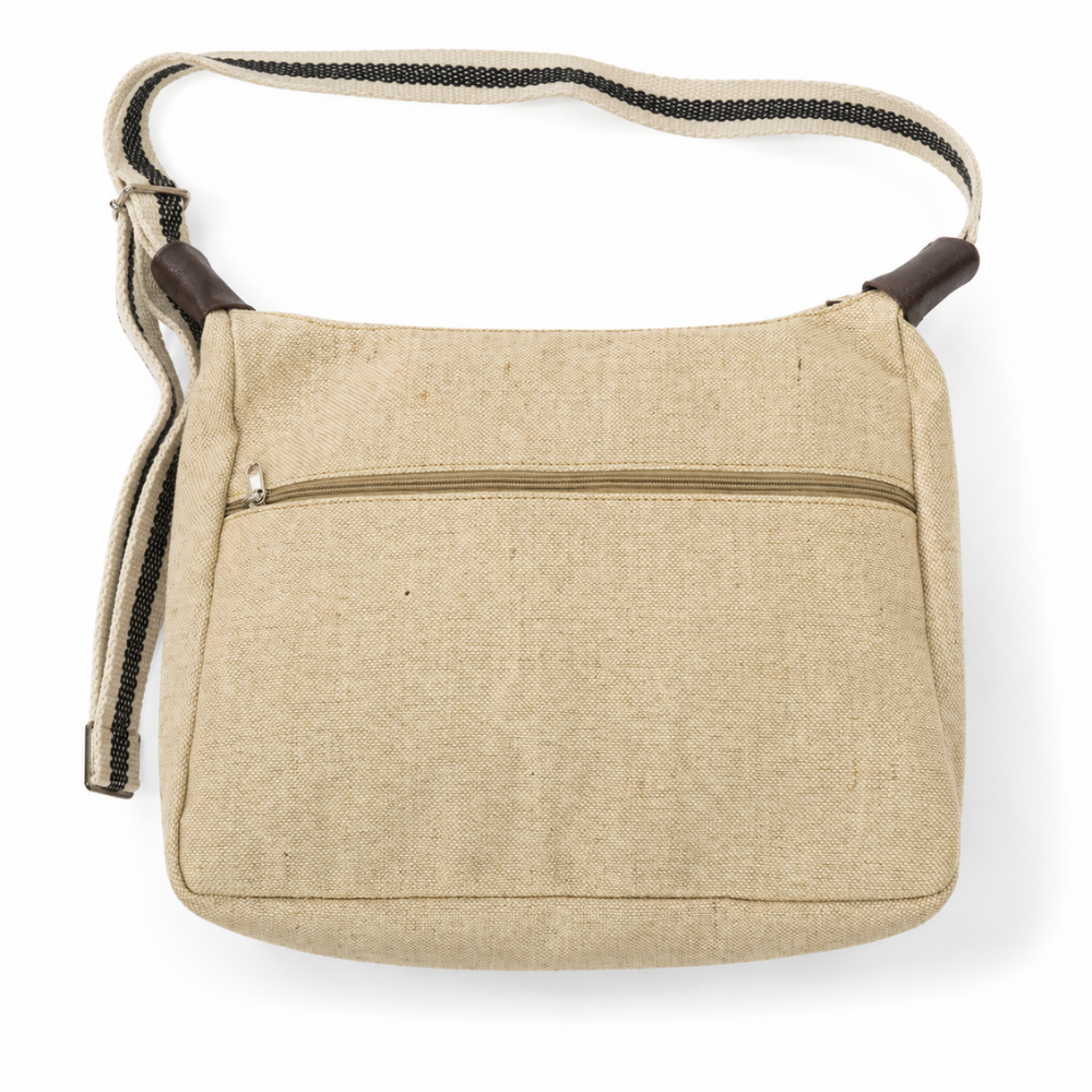 Jute Sling Bag/ Crossbody Messenger Bag