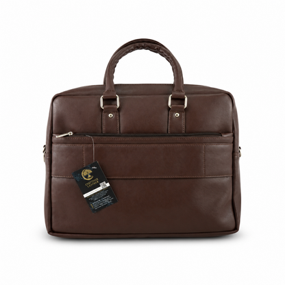 Premium Leatherette Laptop Office Bag with Detachable Shoulder Strap (size- 16"X12")
