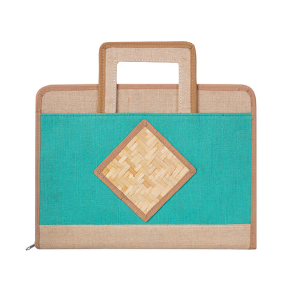 Fine Jute With Braided Carpet Seminar Bag