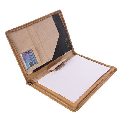 Jute File Folder With Sohrai Painting