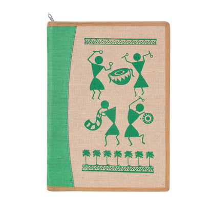 Fine & Dye Jute with Trible Print Handmade File Folder/Seminar Bag