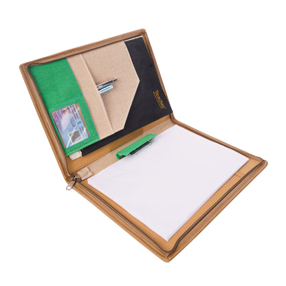 Fine & Dye Jute with Trible Print Handmade File Folder/Seminar Bag