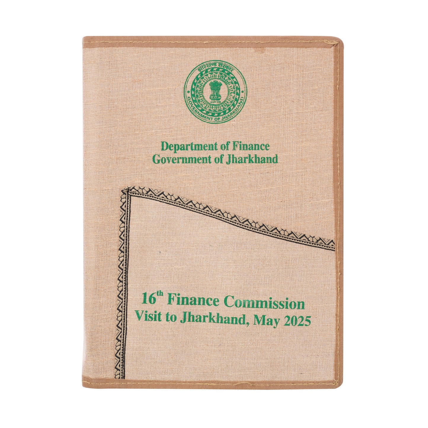 Jute File Folder with front pocket | CTFF0003
