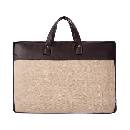 Handmade Jute Laptop Bag without Shoulder Strap