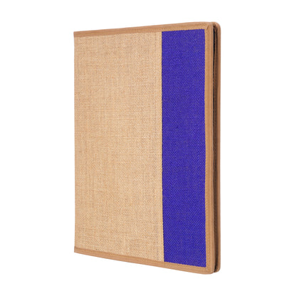 Jute File Folder Natural Blue