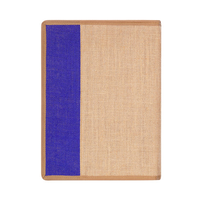 Jute File Folder Natural Blue