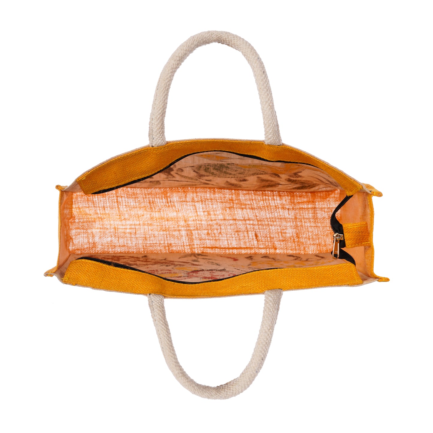 Natural Jute Bag With Hand Sohrai Painting | CTJB0029
