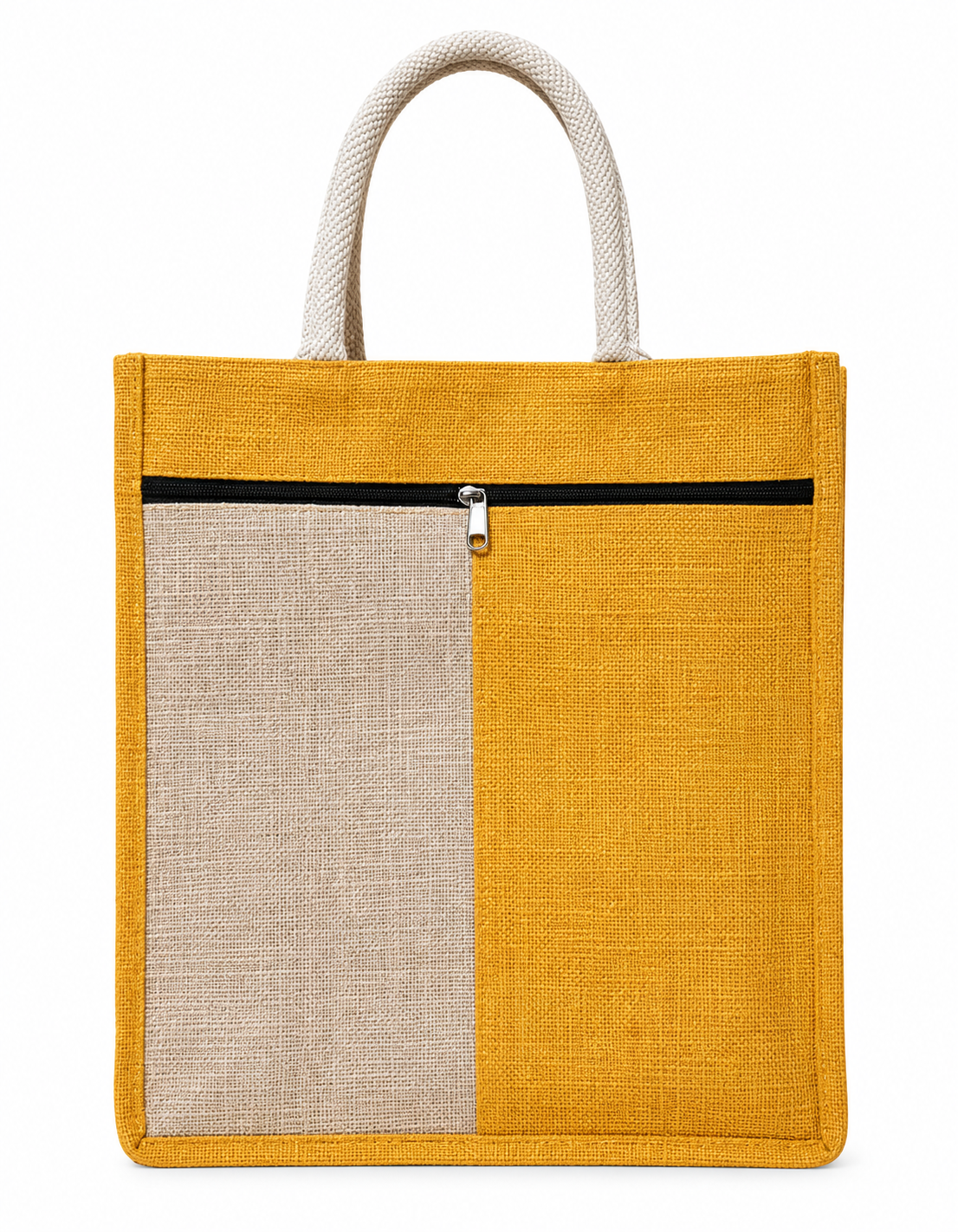 Mustard Jute Shopping Bag