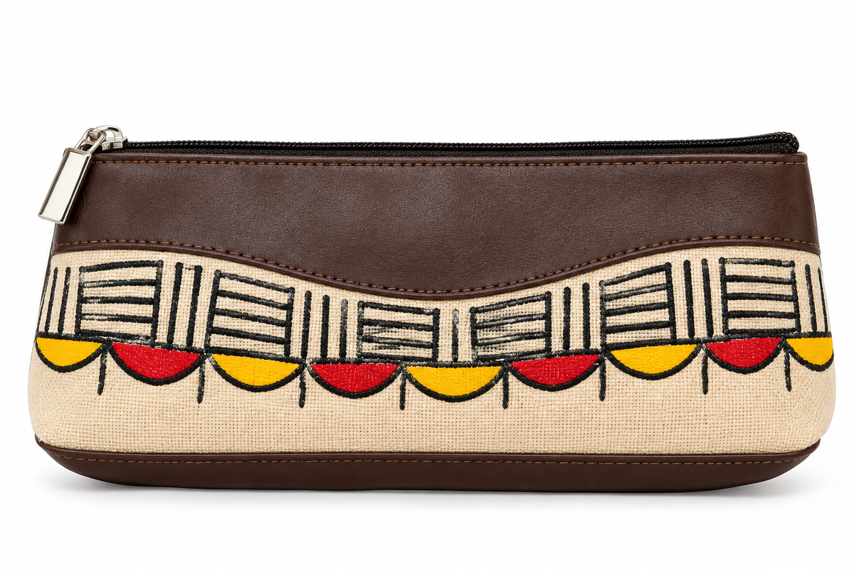 Handmade Ladies Hand Purse with Traditional Sohrai Art