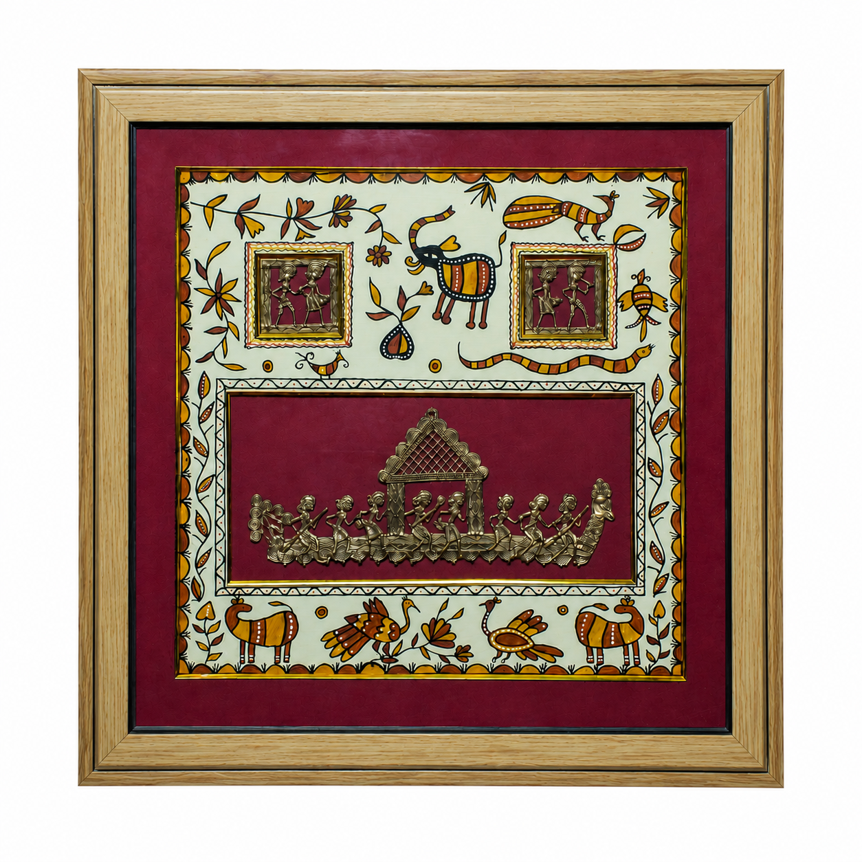 MULTIPLE DHOKRA WITH SOHRAI PAINTING