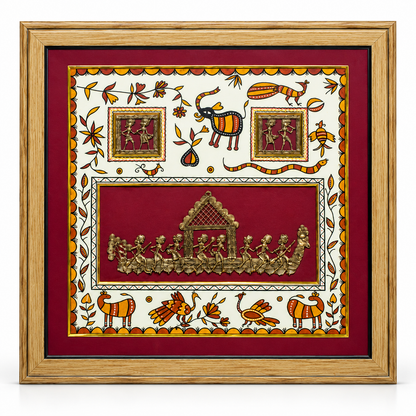 MULTIPLE DHOKRA WITH SOHRAI PAINTING