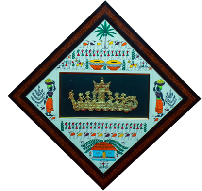 DHOKRA LONG BOOT WITH WARLI PAINTING