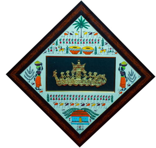 DHOKRA LONG BOOT WITH WARLI PAINTING