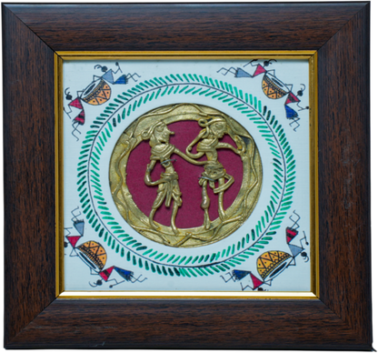 DHOKRA 2 FGR JALI FRAME WITH WARLI PAINTING
