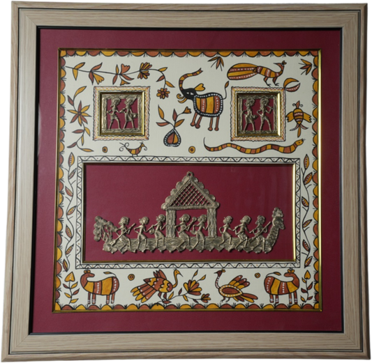 MULTIPLE DHOKRA WITH SOHRAI PAINTING