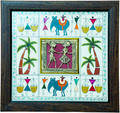 DHOKRA AND PAINTING FRAME