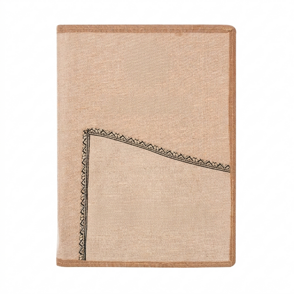 Jute File Folder with front pocket